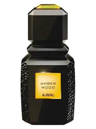 Frasco del perfume Amber Wood de Ajmal — fragancia unisex