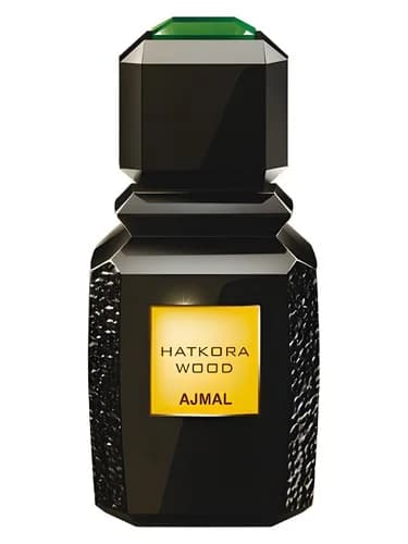 Frasco del perfume Hatkora Wood de Ajmal — fragancia unisex