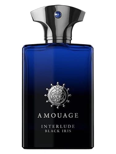 Frasco del perfume Interlude Black Iris de Amouage — fragancia unisex