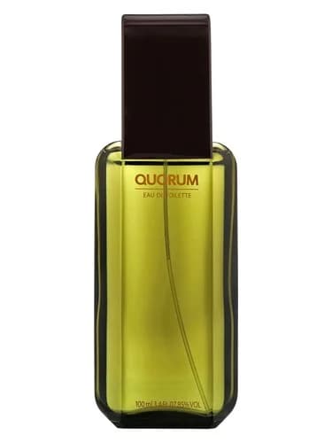 Frasco del perfume Quorum de Antonio Puig — fragancia masculino