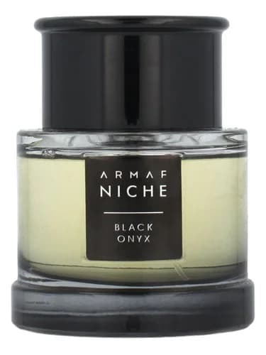 Frasco del perfume Black Onyx de Armaf — fragancia unisex