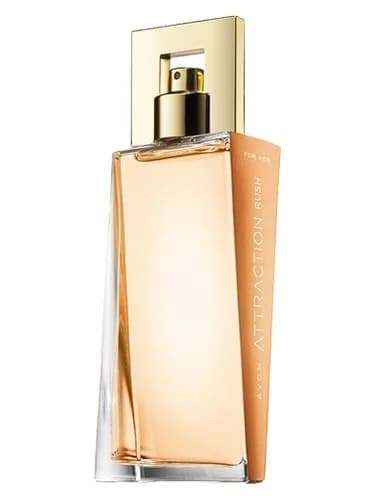 Frasco del perfume Attraction Rush For Her de Avon — fragancia femenino
