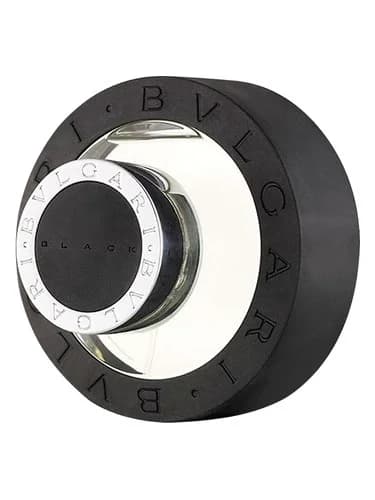 Frasco del perfume Black de Bvlgari — fragancia unisex