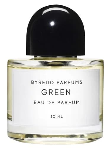Frasco del perfume Green de Byredo — fragancia unisex