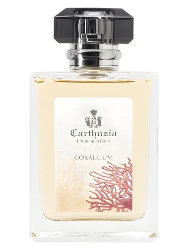 Frasco del perfume Corallium de Carthusia — fragancia unisex