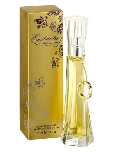 Frasco del perfume Enchanting de Celine Dion — fragancia femenino