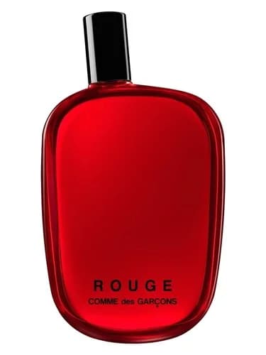 Frasco del perfume Rouge de Comme Des Garcons — fragancia unisex