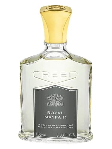 Frasco del perfume Royal Mayfair de Creed — fragancia unisex
