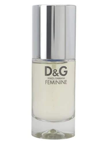 Frasco del perfume D G Feminine de Dolce Gabbana — fragancia femenino