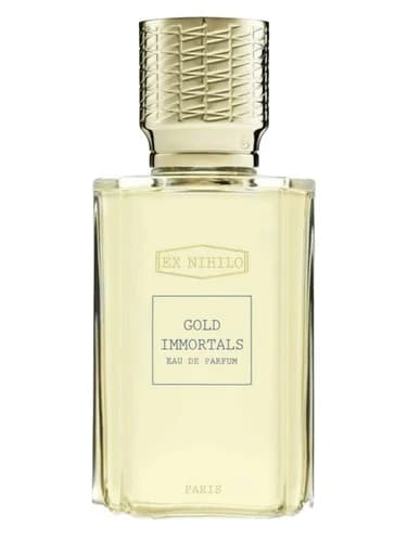 Frasco del perfume Gold Immortals de Ex Nihilo — fragancia unisex