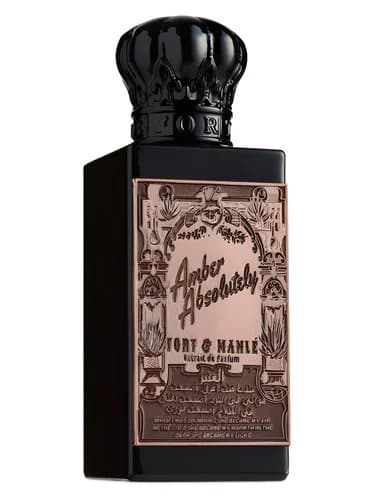Frasco del perfume Amber Absolutely de Fort Manle — fragancia unisex
