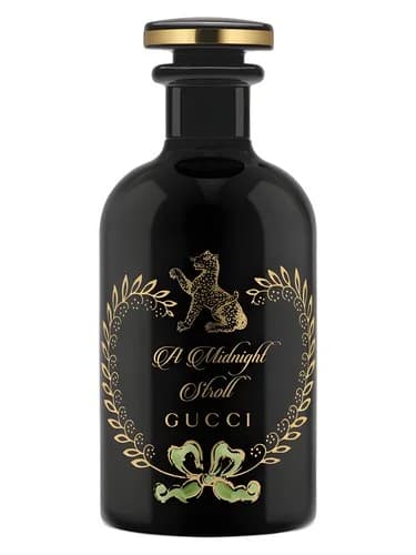 Frasco del perfume A Midnight Stroll de Gucci — fragancia unisex