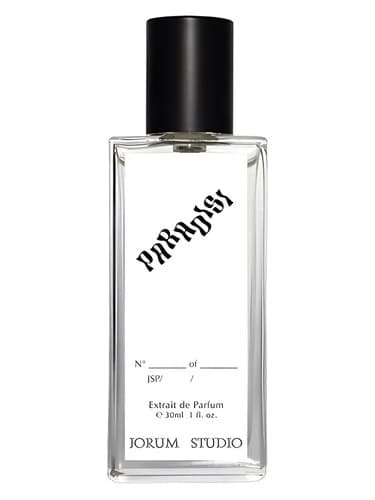 Frasco del perfume Paradisi de Jorum Studio — fragancia unisex