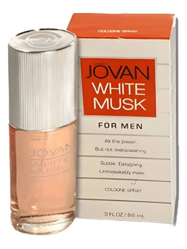 Frasco del perfume White Musk de Jovan — fragancia masculino