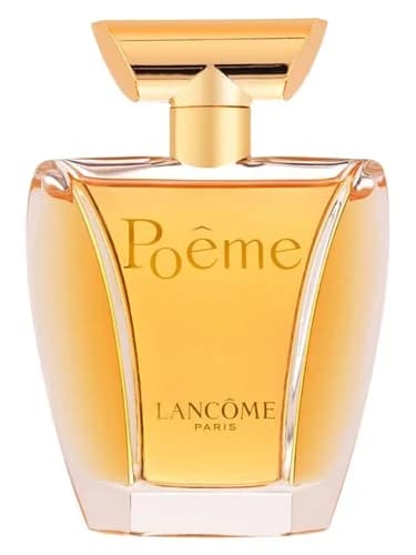 Frasco del perfume Poeme de Lancome — fragancia femenino