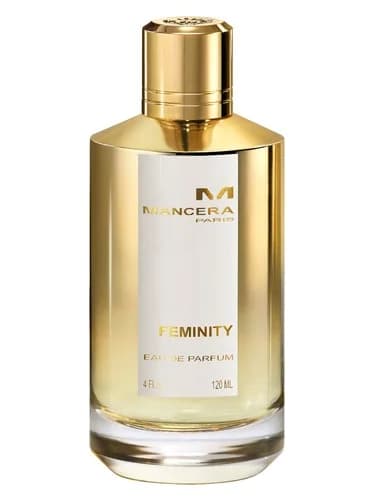 Frasco del perfume Feminity de Mancera — fragancia femenino