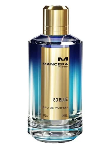 Frasco del perfume So Blue de Mancera — fragancia unisex