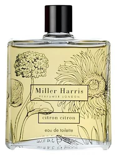 Frasco del perfume Citron Citron de Miller Harris — fragancia unisex