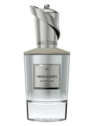 Frasco del perfume Queening de Mind Games — fragancia unisex