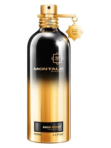 Frasco del perfume Aoud Night de Montale — fragancia unisex