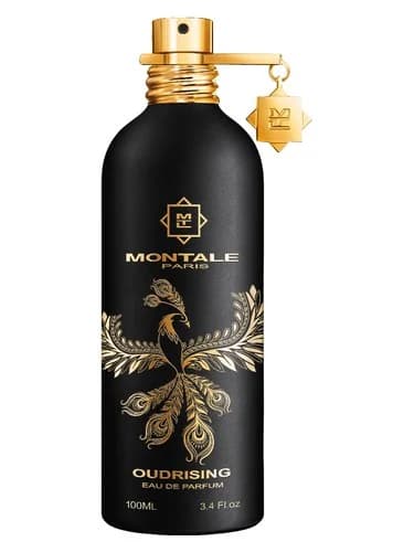 Frasco del perfume Oudrising de Montale — fragancia unisex