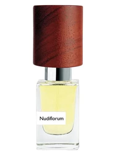 Frasco del perfume Nudiflorum de Nasomatto — fragancia unisex