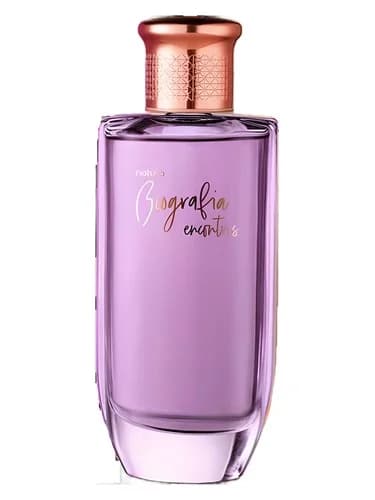 Frasco del perfume Biografia Encontros de Natura — fragancia femenino