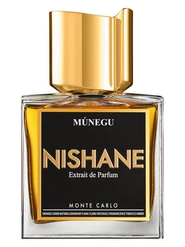 Frasco del perfume Munegu de Nishane — fragancia unisex