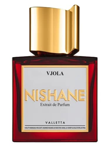 Frasco del perfume Vjola de Nishane — fragancia unisex