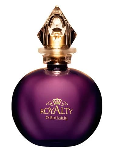 Frasco del perfume Royalty de O Boticario — fragancia femenino