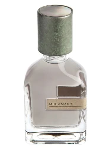 Frasco del perfume Megamare de Orto Parisi — fragancia unisex