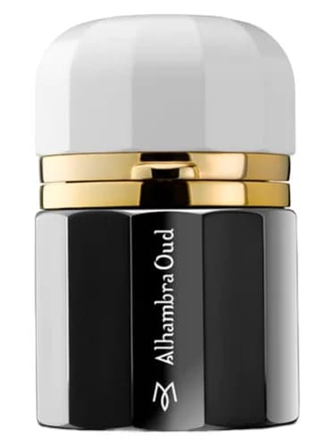Frasco del perfume Alhambra Oud de Ramon Monegal — fragancia unisex