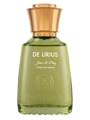 Frasco del perfume De Lirius de Renier Perfumes — fragancia unisex