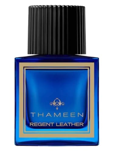Frasco del perfume Regent Leather de Thameen — fragancia unisex