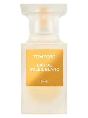 Frasco del perfume Eau De Soleil Blanc de Tom Ford — fragancia unisex