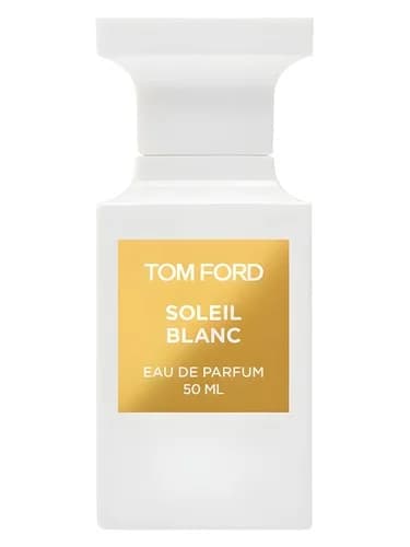 Frasco del perfume Soleil Blanc de Tom Ford — fragancia unisex