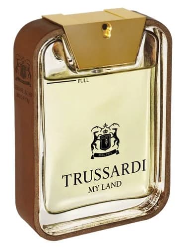 Frasco del perfume My Land de Trussardi — fragancia masculino