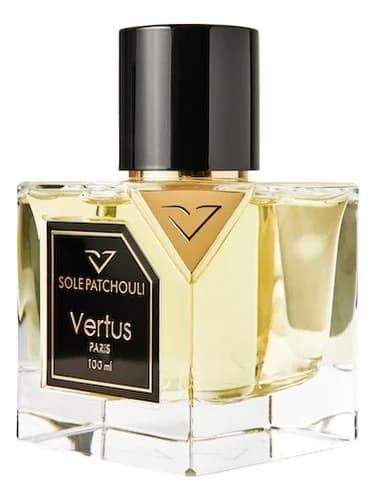 Frasco del perfume Sole Patchouli de Vertus — fragancia unisex