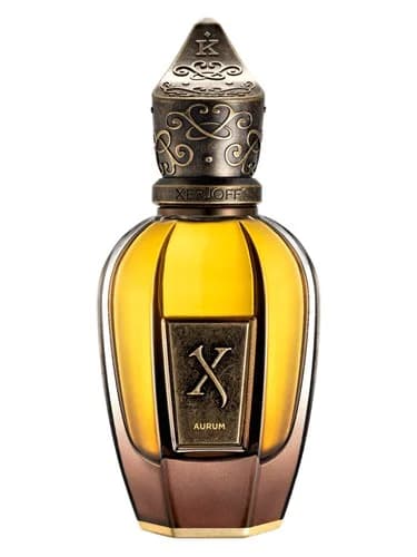 Frasco del perfume Aurum de Xerjoff — fragancia unisex
