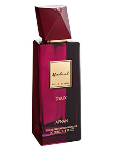 Frasco del perfume Modest Deux de Afnan — fragancia femenino