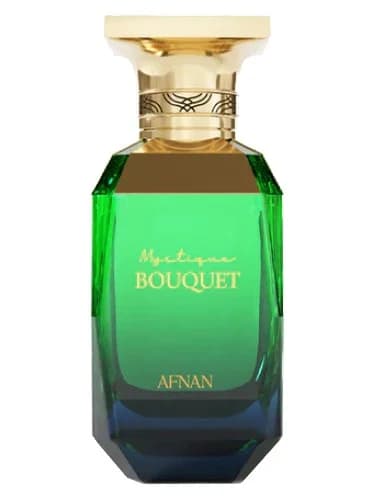 Frasco del perfume Mystique Bouquet de Afnan — fragancia femenino