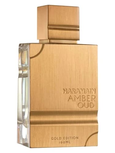 Frasco del perfume Amber Oud Gold Edition de Al Haramain Perfumes — fragancia unisex