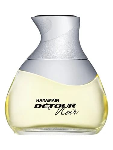 Frasco del perfume Detour Noir de Al Haramain Perfumes — fragancia unisex