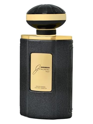 Frasco del perfume Junoon Noir de Al Haramain Perfumes — fragancia femenino
