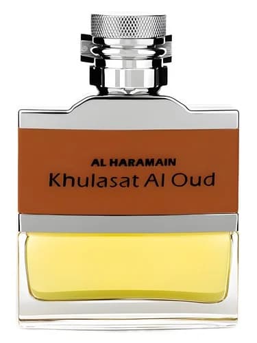 Frasco del perfume Khulasat Al Oudh de Al Haramain Perfumes — fragancia masculino