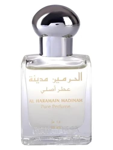 Frasco del perfume Madinah de Al Haramain Perfumes — fragancia unisex