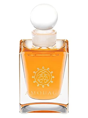 Frasco del perfume Afrah de Amouage — fragancia unisex