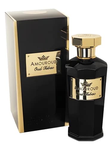 Frasco del perfume Oud Tabac de Amouroud — fragancia unisex
