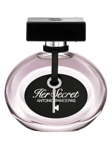 Frasco del perfume Her Secret de Antonio Banderas — fragancia femenino