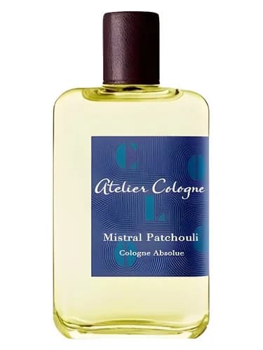 Frasco del perfume Mistral Patchouli de Atelier Cologne — fragancia unisex